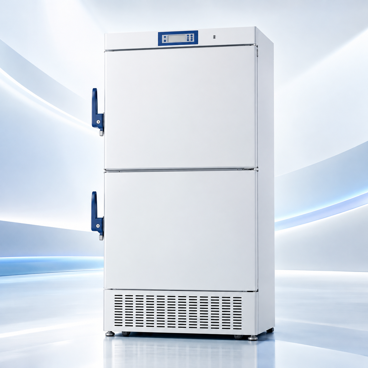 Biomedical Freezer -40°C HAIER Biomedical Double Door – Ilustrasi Freezer Laboratorium