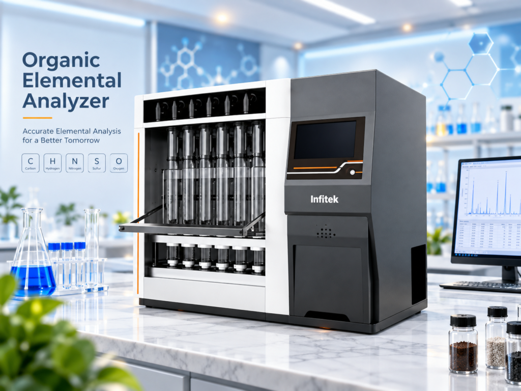 Fiber Analyzer FBA800 Infitek - Alat analisis serat laboratorium dengan infrared heating dan layar sentuh digital